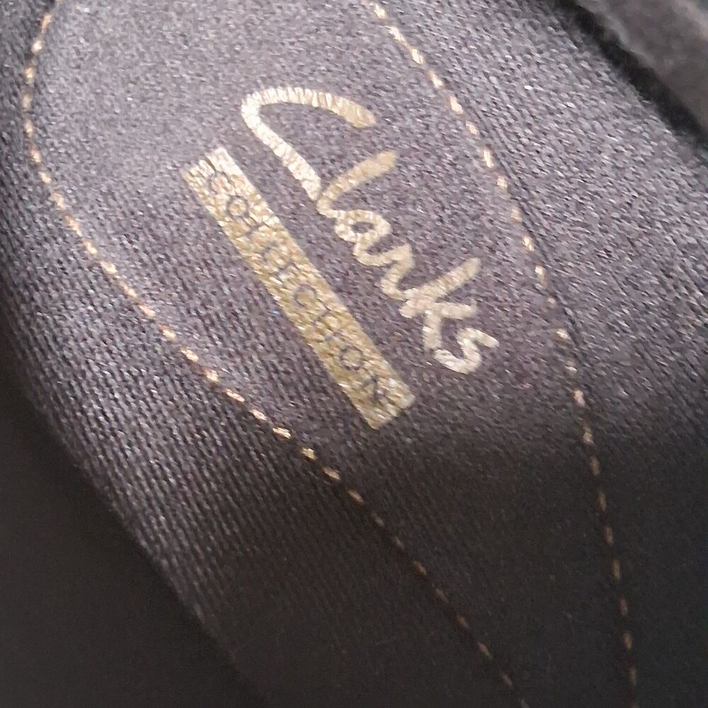 Clarks Collection Ashland Indigo Womens Shoe 7.5M Black Leather Loafer #26101710 - Picture 5 of 9